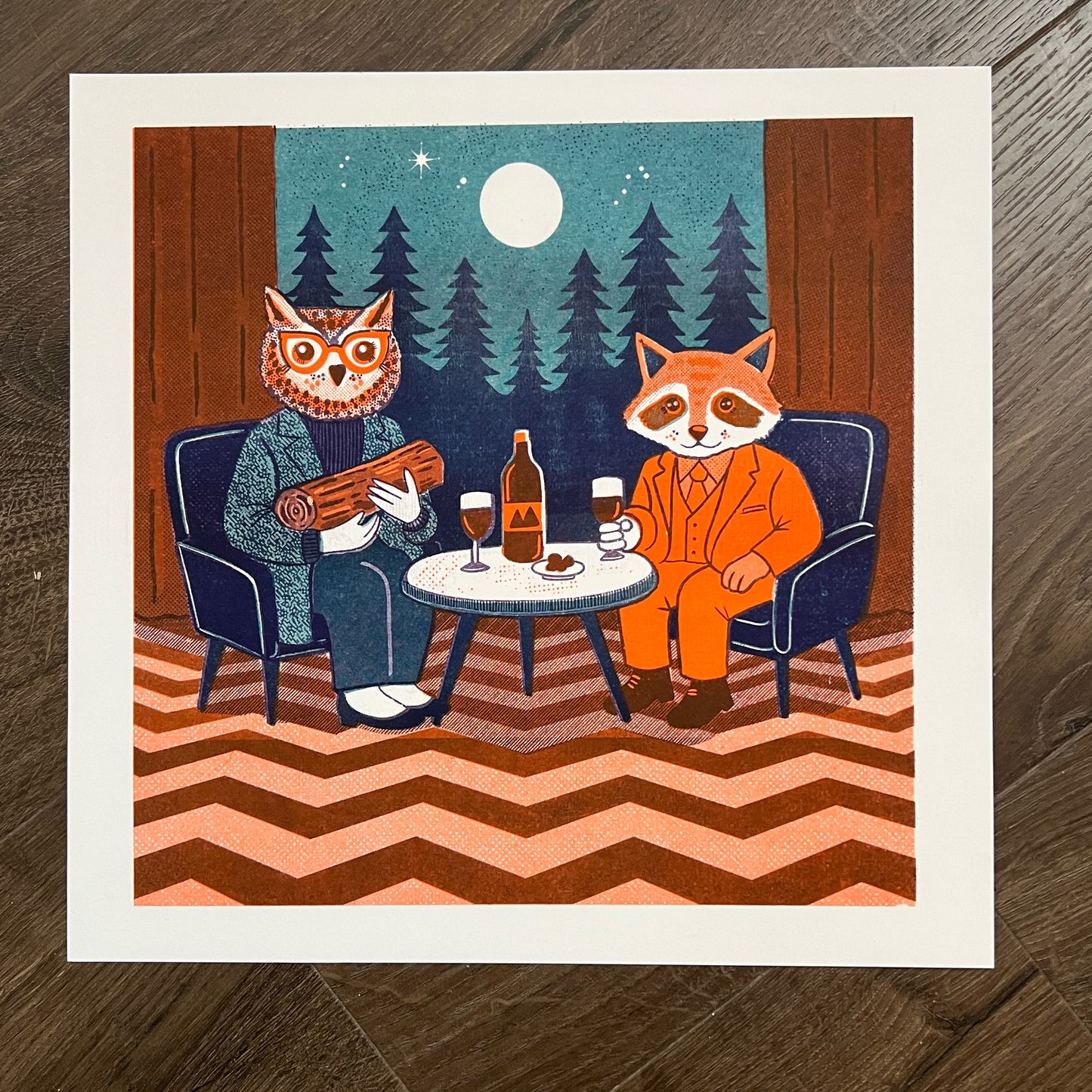 Apéro avec la dame à la bûche