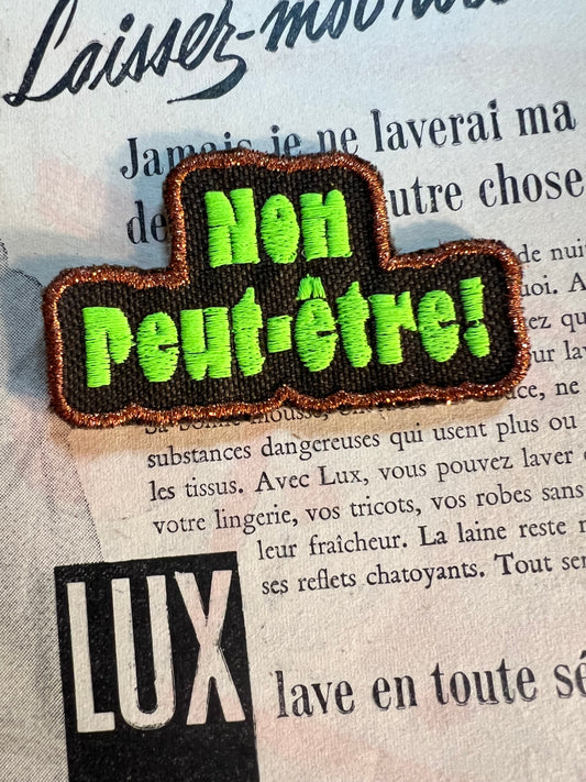 Non peut-être !
